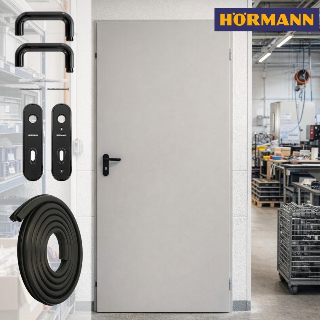 Drzwi Techniczne Szare Hormann ZK ISO 100cm 1000 x 2000 RAL7035 > Hormann